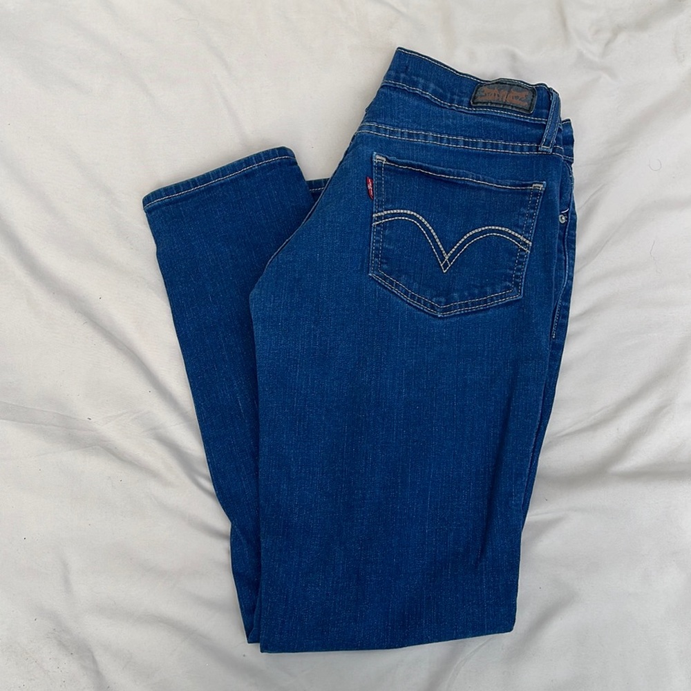 Levi’s blue jeans.